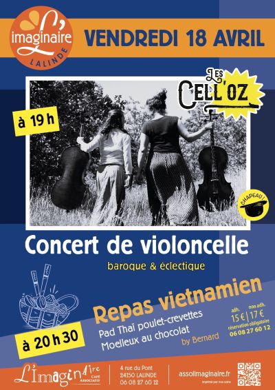 Repas spectacle avec Les Cell'OZ